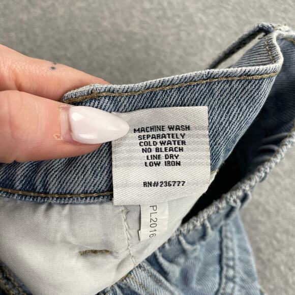 PTCL Denim Maxi Jean Skirt Womens 26 Blue Faded Light Wash Stretch Boho Western - Picture 14 of 16